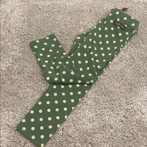Green Polka Dot Matilda Jane Leggings
